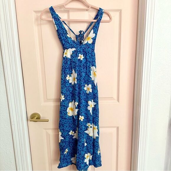 $5 SALE Blue floral lightweight summer dress - Picture 1 of 5